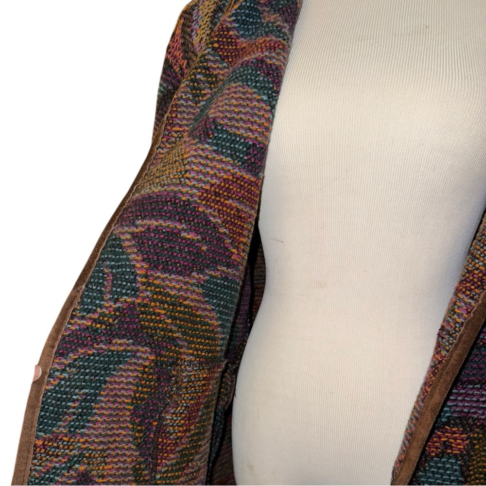 Tapestry Jacket with Leather Trim - Picture 5 of 9